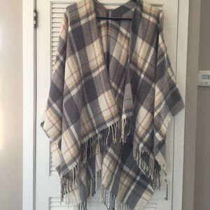 BP Nordstrom Plaid Cape